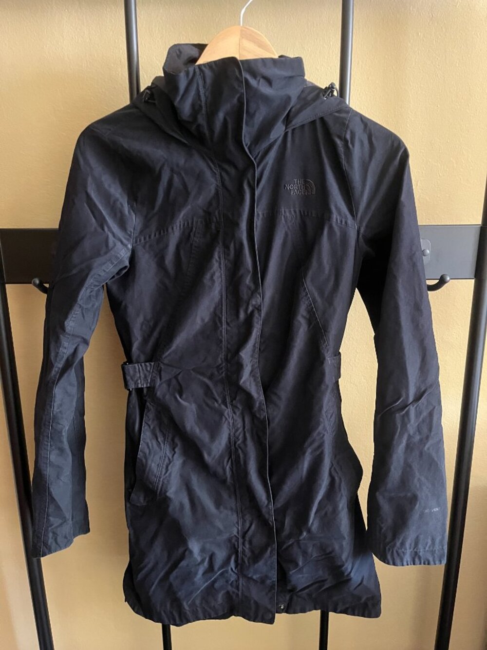 North Face Laney Hooded Rain Trench in Dark Navy / Size XS